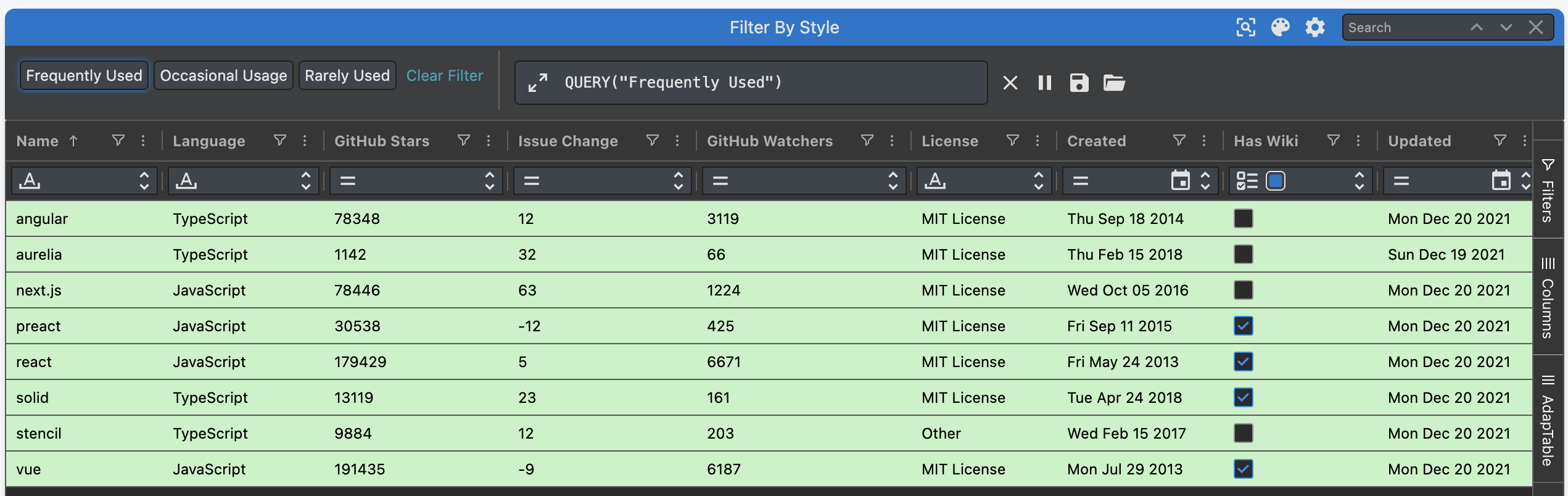 We add Grid Filter Toolbar to Dashboard to show the Grid Filter Expression dynamically created