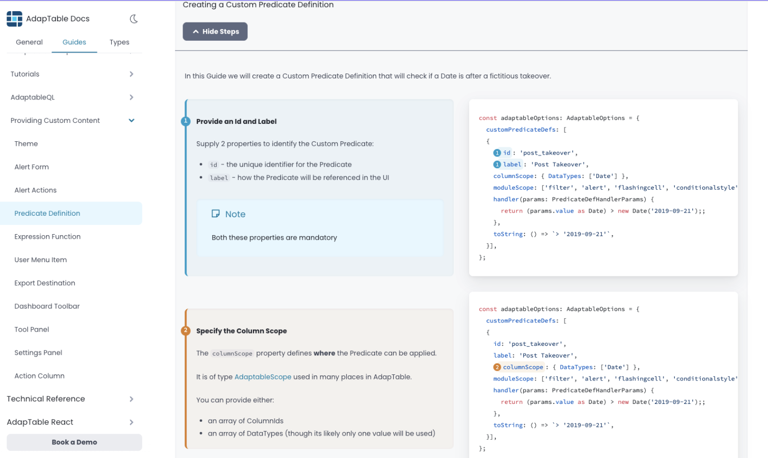 New AdapTable documentation